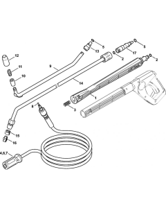 Accessories for Stihl RE 141 K, RE 141 K PLUS, RE 161 K, RE 161 K PLUS  Cold Pressure Washers.