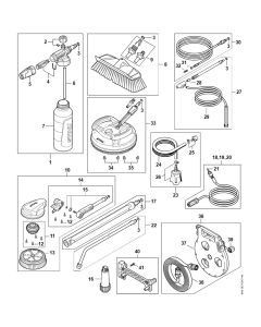 Accessories for Stihl RE 150 PLUS Cold Pressure Washer