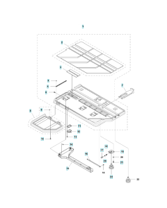 Conveyor Cart Assembly for Husqvarna TS 60 Masonry Saw