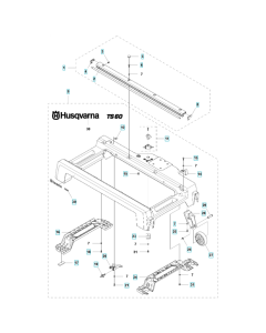 Frame Assembly for Husqvarna TS 60 Masonry Saw