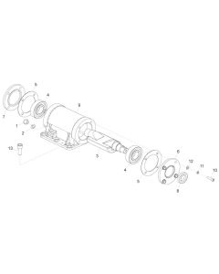 Vibrator Assembly for Belle PCLX 13/33 Forward Plate Compactor