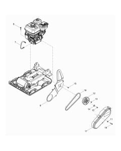 Drive Assembly for Wacker VP2050A Compactor