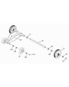 Wheel Assembly for Wacker BFS 1214 Floor Saw