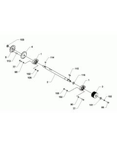 Shaft Assembly for Wacker BFS 130 Floor Saw