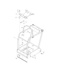 Frame Assembly for Wacker BFS 1350 Floor Saw