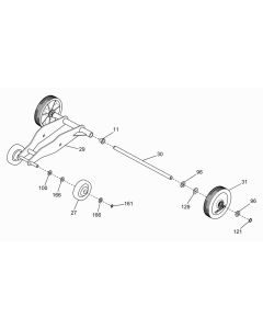 Wheel Assembly for Wacker BFS 614 Floor Saw