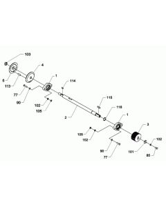 Shaft Assembly for Wacker BFSX 90 Floor Saw