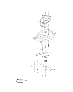 Engine Assembly for Husqvarna WB53 SE Consumer Lawn Mower