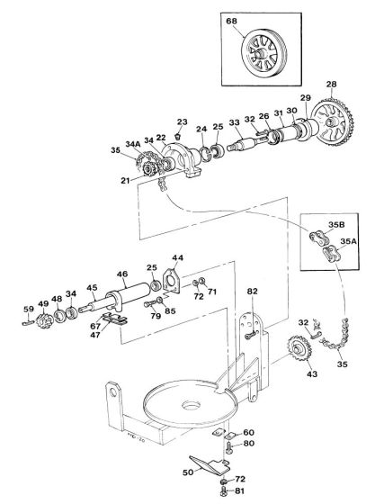 Drum Drive Assembly for Winget 150T Cement Mixers