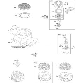 Blower Housing Assembly for Briggs and Stratton Model No. 128M02-0133 ...