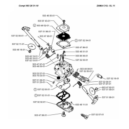 Carburetor Details for Husqvarna 322 C Trimmer/ Edgers | L&S Engineers