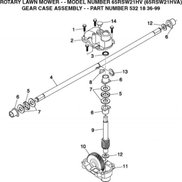 Gears for Husqvarna 65 RSW21 HVA Lawn Mowers | L&S Engineers