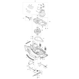 Deck, Motor Assembly for Makita ELM3320 Mower | L&S Engineers