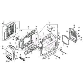 Front And Rear Cover For Honda Eu I Generator L S Engineers