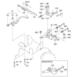 Governor Operation Assembly For Robin   Subaru Ex27 Engines 