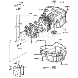 Cylinder / Crankcase for Kawasaki FC540V Engine | L&S Engineers