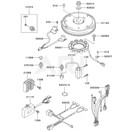 Electric Equipement for Kawasaki FD611V Engine | L&S Engineers