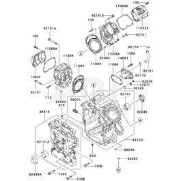 Cylinder / Crankshaft for Kawasaki FD711D Engine | L&S Engineers