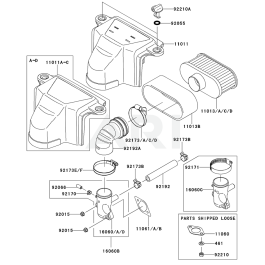 Air Filter / Muffler for Kawasaki FS600V Engine | L&S Engineers