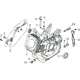 Crankcase Assembly For Loncin G F L Shaft Cc Hp Engine L S