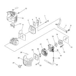 Air Cleaner, Carburettor, Muffler for ECHO HC-331ES Hedgetrimmer | L&S ...