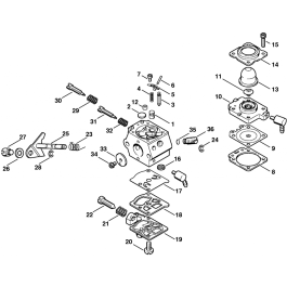 Stihl HS72 HS74 HS76 Hedge Trimmer Carb (WT-264) Assembly | L&S Engineers