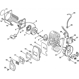 Stihl HS72 HS74 HS76 Hedge Trimmer Rewind Starter/Recoil Assembly | L&S ...