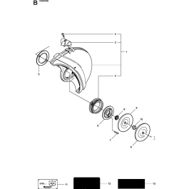 Wheels & Tires Assembly for Husqvarna K40 Disc Cutters | L&S Engineers