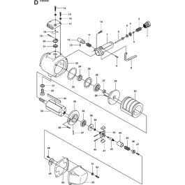 Air Motor Assembly for Husqvarna K40 Disc Cutters | L&S Engineers