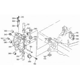 Kingpost Assembly for Kubota KX161-2 Mini Excavator | L&S Engineers