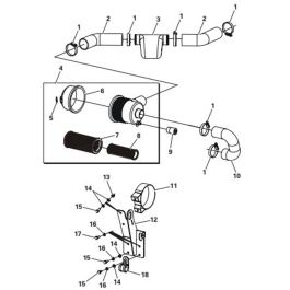 Air Cleaner Assembly for Thwaites MACH 201 Dumper | L&S Engineers