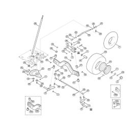 Steering, Front Wheel for Stihl/ Viking MT 4097.0 SX Ride on Mowers | L ...