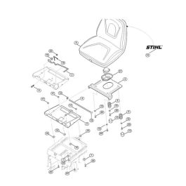 Seat Assembly for Stihl RT 6127.0 ZL Ride on Mowers | L&S Engineers