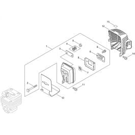 Muffler for ECHO SRM-300TES/U Brushcutter | L&S Engineers