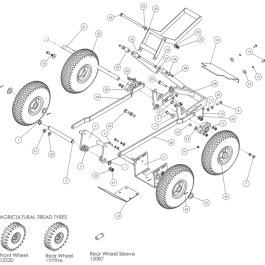 Chassis Components Assembly for Camon TC07 Turf Cutters | L&S Engineers