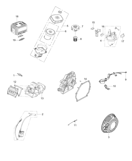 Engine Assembly for Wacker MP12 Forward Plate Compactor