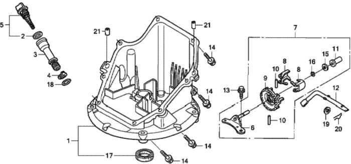 Oil Pan for Honda HRG536C1 - PDE Lawn Mower