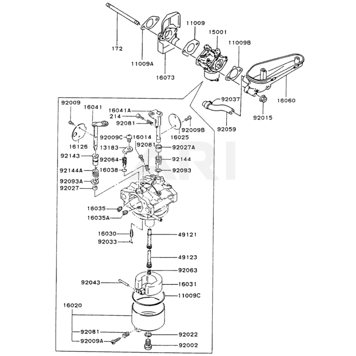 Carburetor For Kawasaki Fc4v Engine L S Engineers