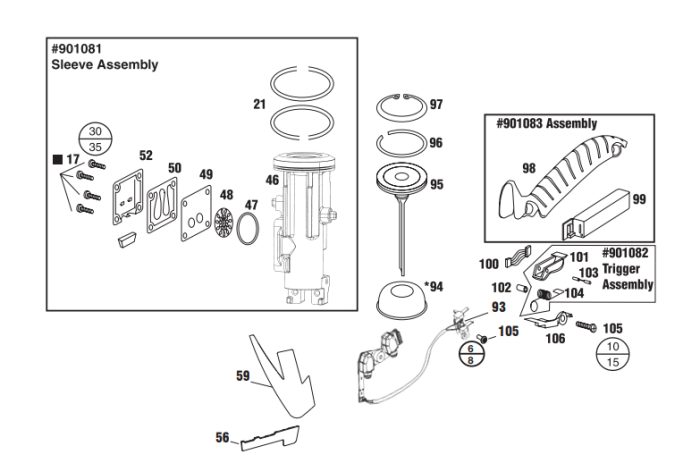 Sleeve Assembly fits Paslode IM50 Nail Gun