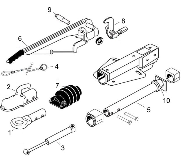 120SR Coupling Parts for VB-9 Tower Lights