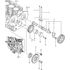 Yanmar 3TNV88-XTBZ Engine Parts (Takeuchi TB138FR) | Yanmar TNV 