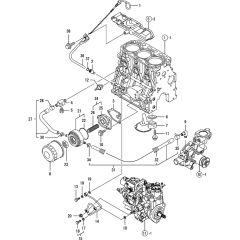 Yanmar 3TNV88-XWA2 Engine Parts | Yanmar TNV Engine Series Parts ...