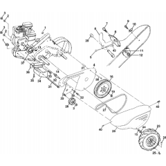 Husqvarna 600 CRT Cultivator/Tiller Parts | Husqvarna 25009 / CRT & DRT ...