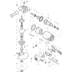 Makita 9079S Angle Grinder Parts | Makita 9005B - 9609B Angle Grinder ...