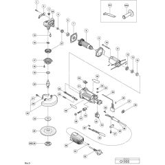 Spare Parts and Part Diagrams for the Hikoki G13SS Disc Grinder. | L&S ...