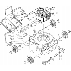 Husqvarna HUSKY JET Consumer Lawn Mower Parts | Husqvarna, G & H Series ...