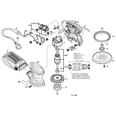 Bosch PEX 220 A Parts Bosch DIY Random Orbit Sander Parts