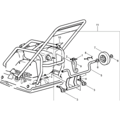 Wacker WP1550 (Early Model) | Wacker WP1550 Plate Compactor Parts ...