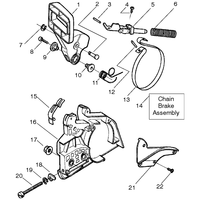 Chain Brake Assembly For Husqvarna 136 Chainsaw Lands Engineers 9949