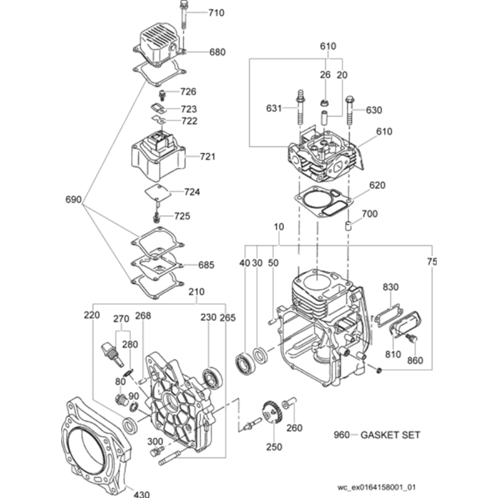 Crankcase Assembly for Wacker Neuson BS504 Trench Rammer L&S Engineers